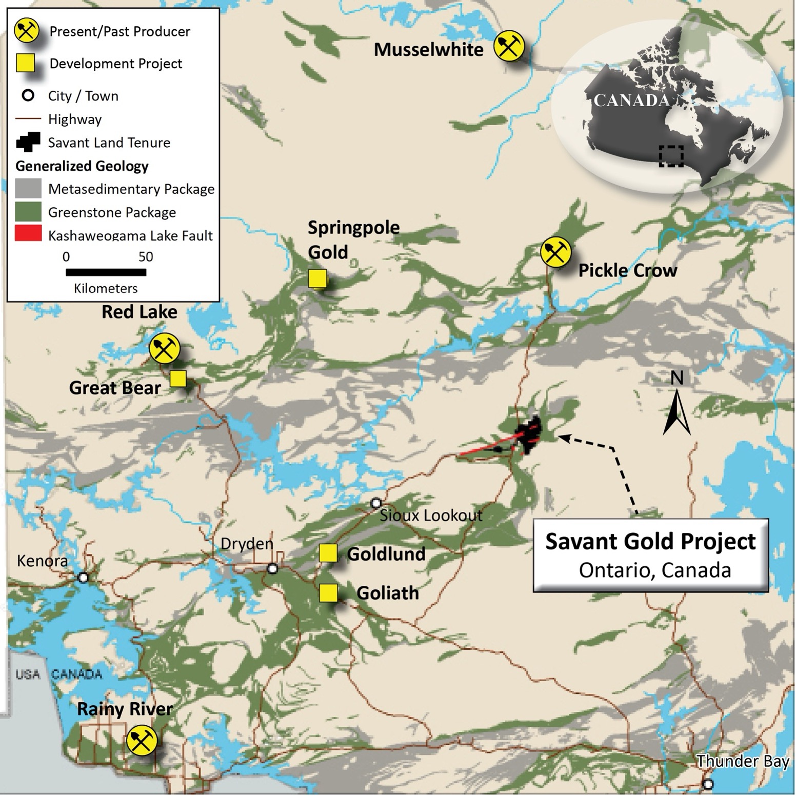 Figure #1 Savant Project Regional Location Map