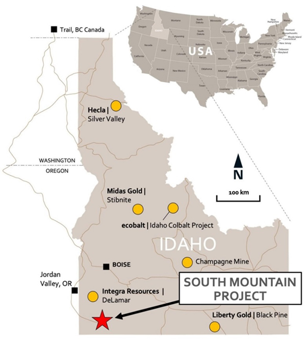  NI 43-101 Mineral Resource Statement for the South Mountain Project - April 1, 2019